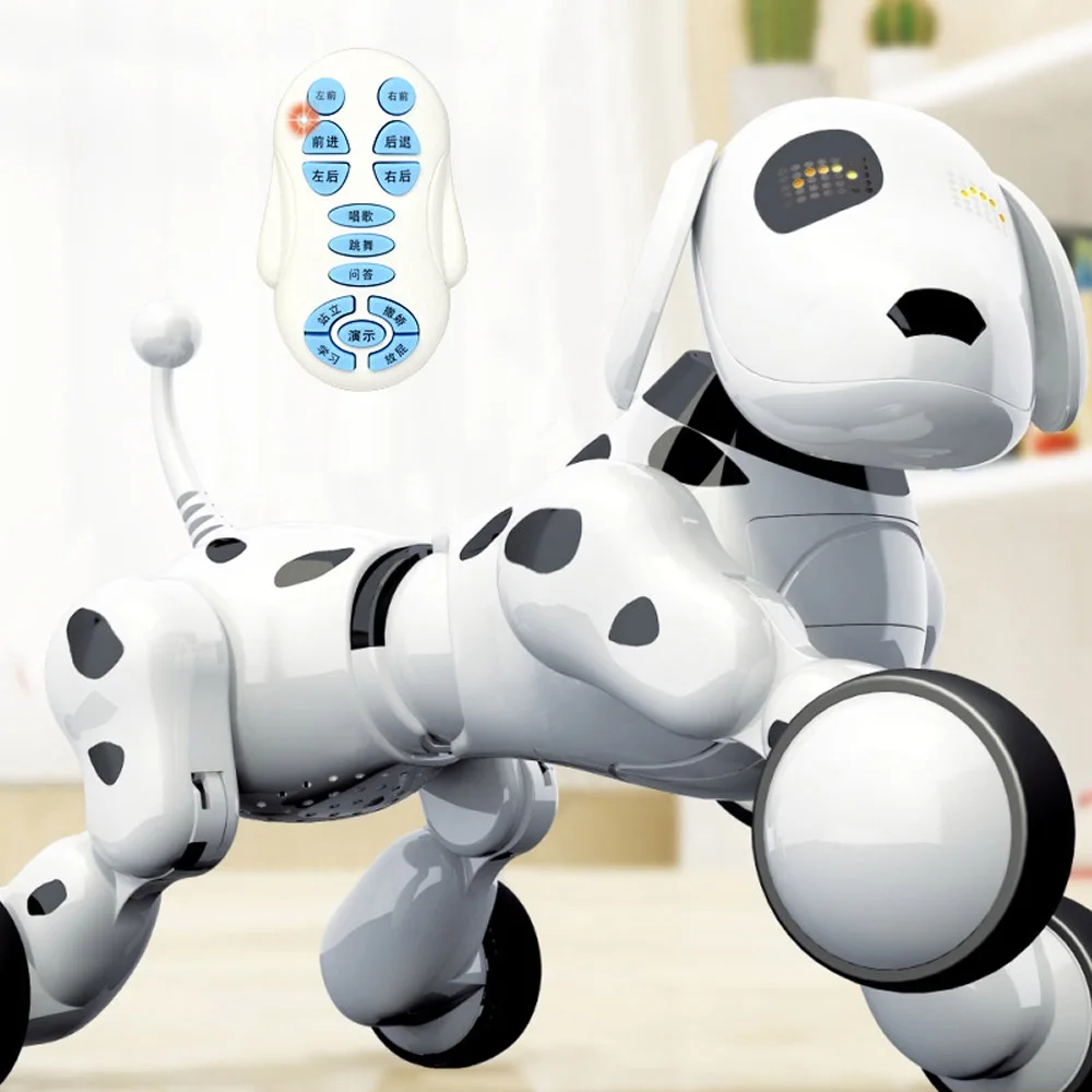 Интеллектуальная машина игрушка собака 2,4 г беспроводная радиоуправляемая собака новая Головоломка Электрический танец Программирование собака Детские игрушки
