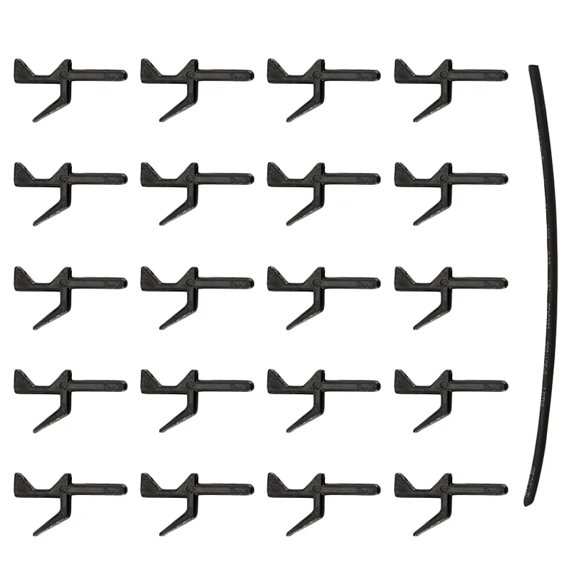 

20Pcs Relay Clips With One Soft Tube - Sea Fishing Rig Trace Clips