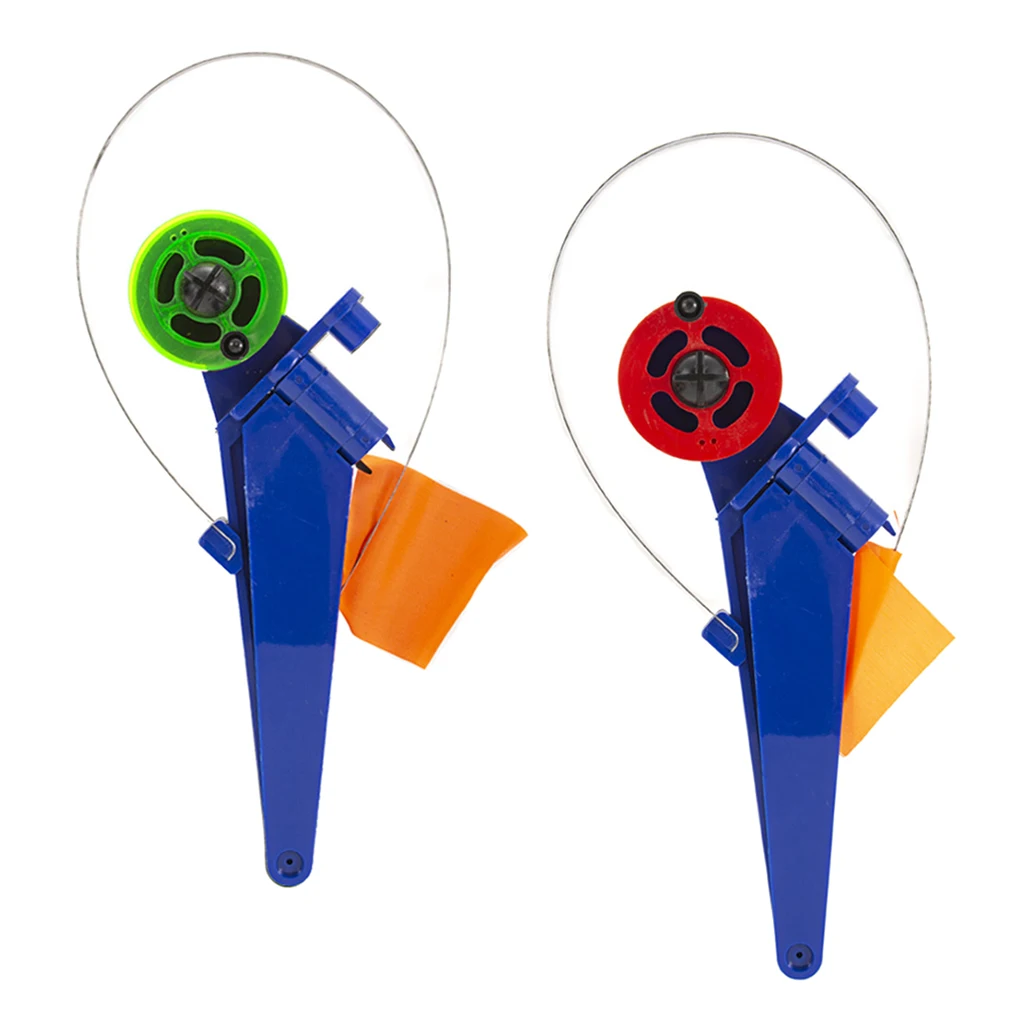 Pack of 2 Foldable Ice Fishing Rod Flag Hands Free Angler Winter Fishing Tackle Accessories