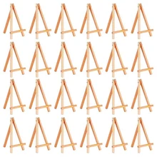 Новинка-24 пачки, мини деревянный мольберт, деревянный мольберт, набор для картин, ремесло, небольшие акриловые масляные проекты