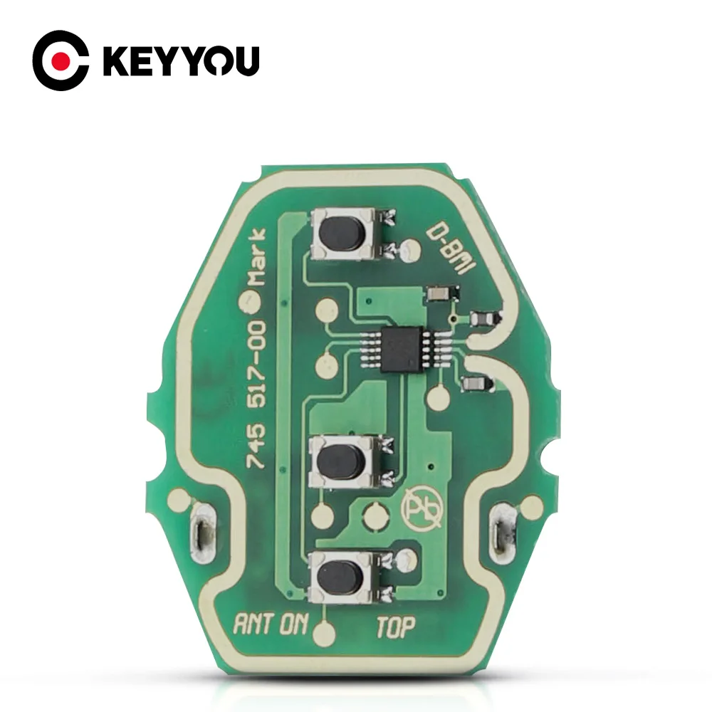

KEYYOU 40x For BMW EWS X3 X5 Z3 Z4 1/3/5/7 1 3 5 7 Series EWS System Repalcment Remote Car Key Control Circuit Boardv 3 Buttons