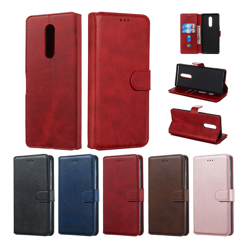 Magnetic Leather Wallet Flip Phone Case For Sony Xperia XZ4 XZ3 XZ2 XZ1 Full Body Business Back Cover Card Holder Stand Coque | Мобильные