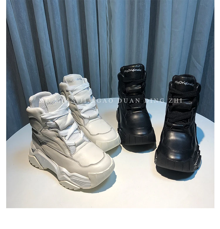 RY-RELAA; женские кроссовки; коллекция года; модная Осенняя обувь из натуральной кожи; женские белые кроссовки на платформе; женская обувь на танкетке