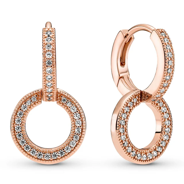 925 Sterling Silver Earring Double Hoop 