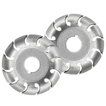 

12 Molar Wood Carving Discs, Munger Steel 6.35 cm Wooden Shape Discs, 3/5 Inch Holes, Extreme Shape Disc Polishing Wheels for 10