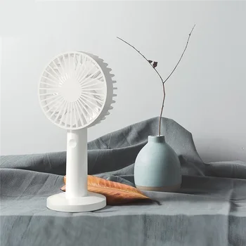 

Qualitell New Handheld Upright Fan Intelligent Gear Memory Soft Wind Low Noise Fan for Nap Break Working