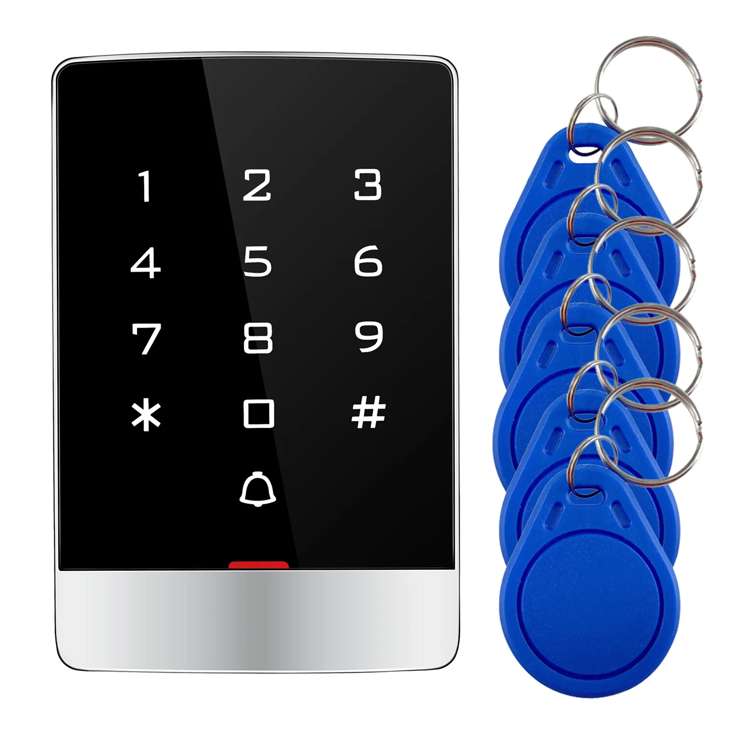

IP68 Waterproof Metal Case Press Keypad Standalone Access Controller Reader T9 Support 125KHz RFID EM ID