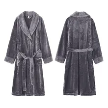 Женский халат, зимний удлиненный плюшевый халат-шаль, халат с длинными рукавами, ночная сорочка