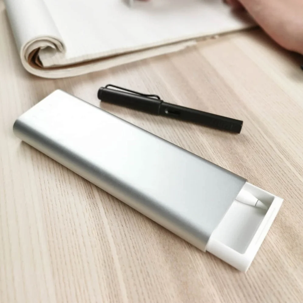 Xiaomi Mijia Youpin MIIIW металлическая канцелярская коробка портативный чехол Ручка алюминиевый корпус кнопочный переключатель для школы и офиса