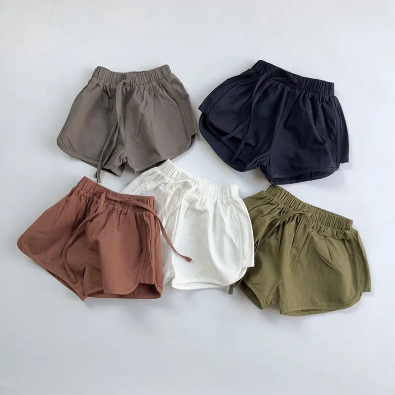 Korean Style Summer Kids Clothes Baby Boys Pure Color Shorts Casual Children Shorts Kids Shorts