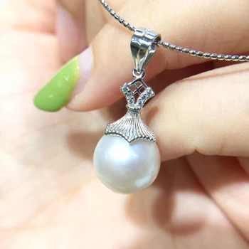 

925 Sterling Silver Pendant Base Settings Findings Mountings Girl's Parts for Oyster Edison Pearl Coral Jade Beads Stones