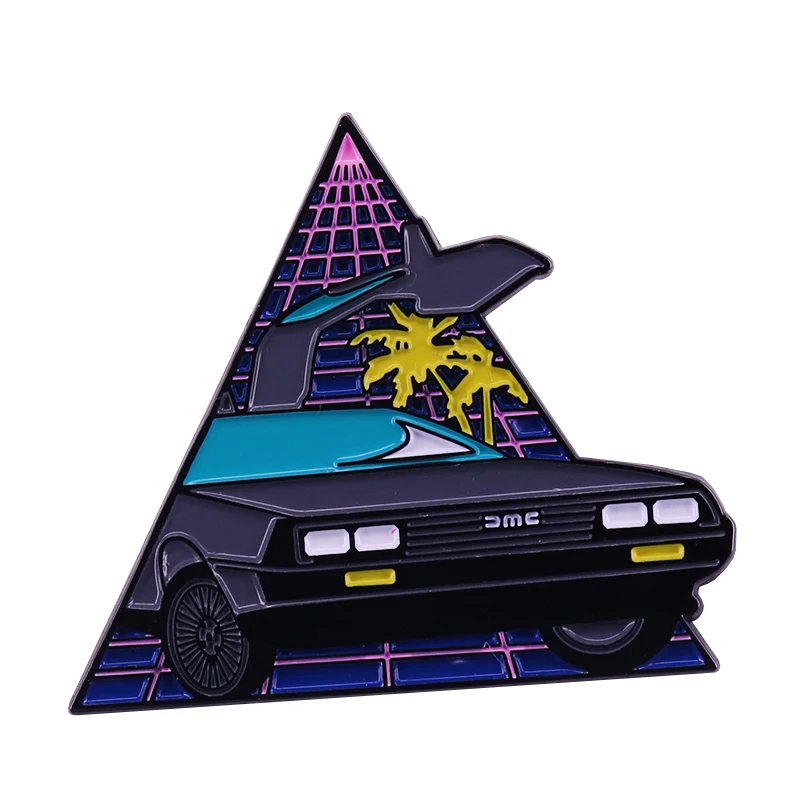 Вернитесь в будущее эмалированная булавка Delorean пропитывайте свои потребности