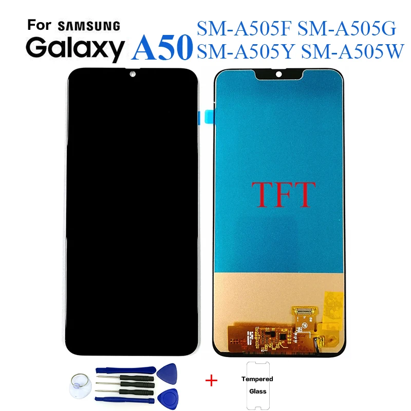 TFT для samsung A50 A505 SM-A505F A505G дисплей ЖК-экран Замена для samsung A50 A505Y A505W дисплей ЖК-экран модуль