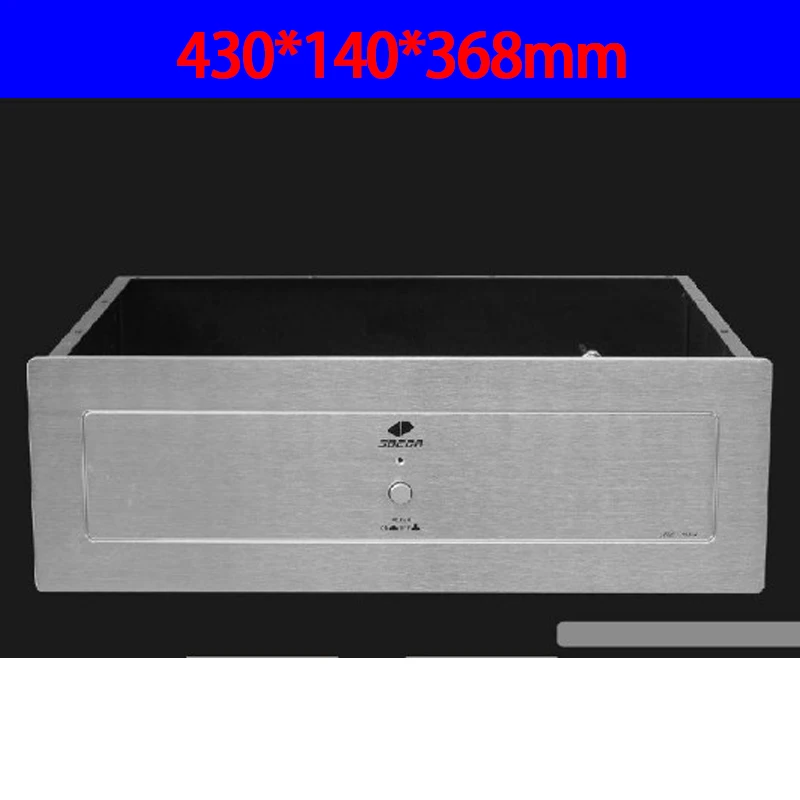 

KYYSLB 430*140*368mm AMP-140A Amplifier Chassis Box House DIY Enclosure with Switch Feet Amplifier Case Shell