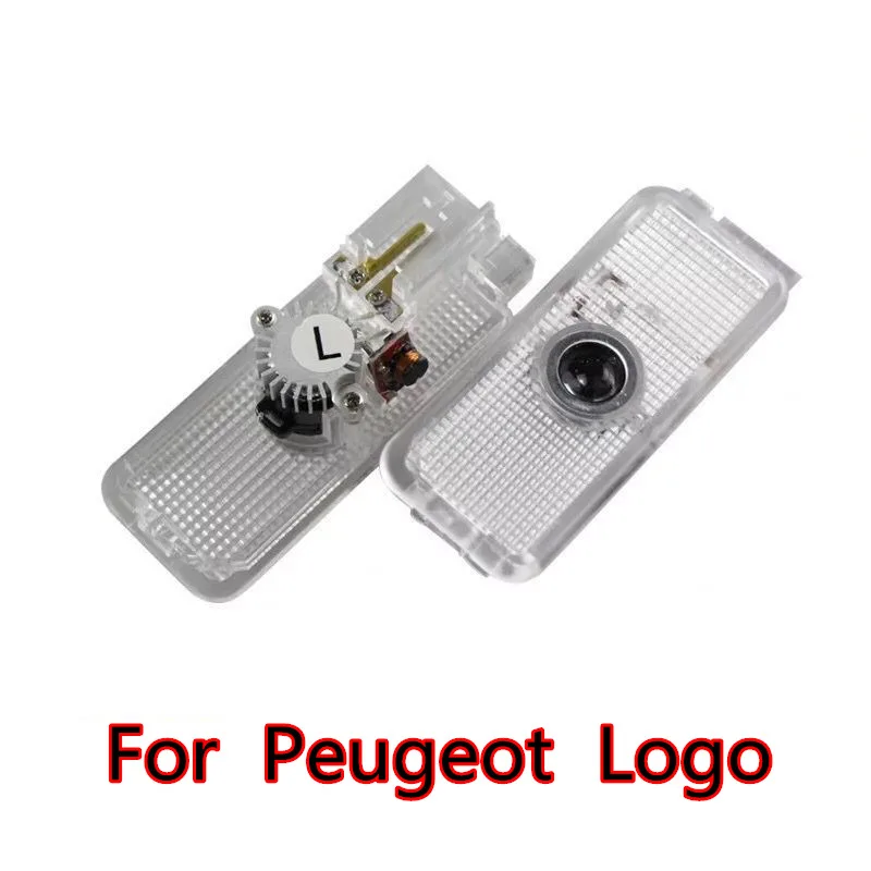 

2 X Car LED courtesy lamp Projector logo Door Welcome Light For PEUGEOT 307 308 508 408 RCZ 206 306 207 208 406 5008 607 806 807
