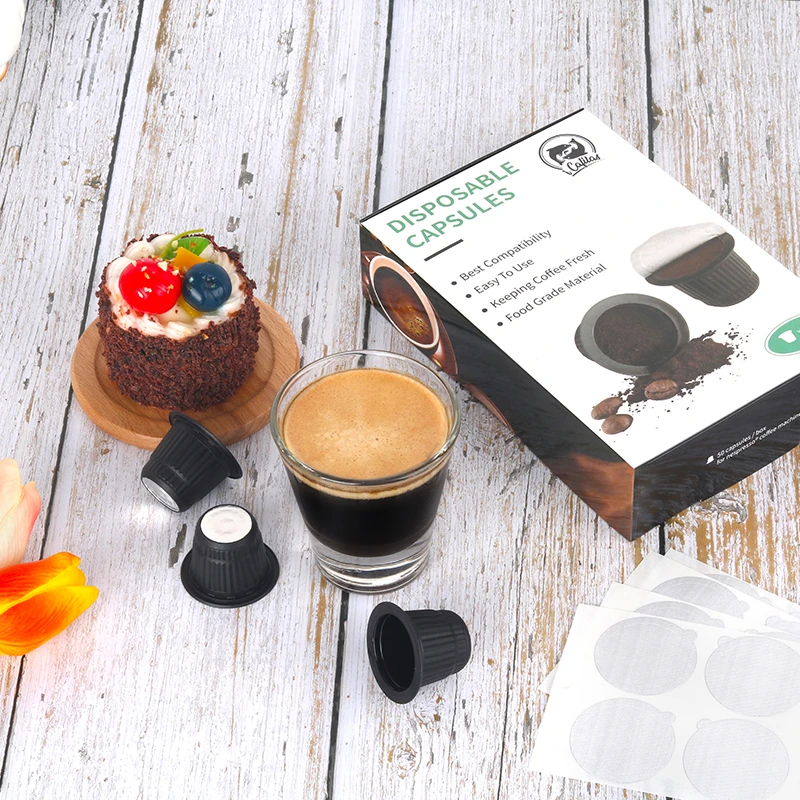 Coffee Capsule For Nespresso Filters Crema Version Cup Disposable