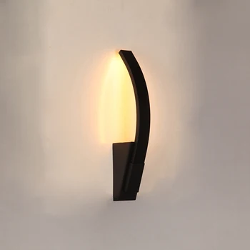 

Modern LED Wall Lamp Nordic Wall Light Acrylic Bedside Wall Lamps Bedroom Living Room Warm White Wall Mounted Outdoor Lighting