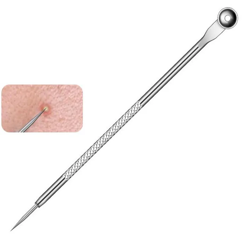 Acne Blackhead Remover Needle Tools Set Blackhead Tweezer Pimple Extractor Stainless Steel Blackspot Removal Skin Care Tool 30#