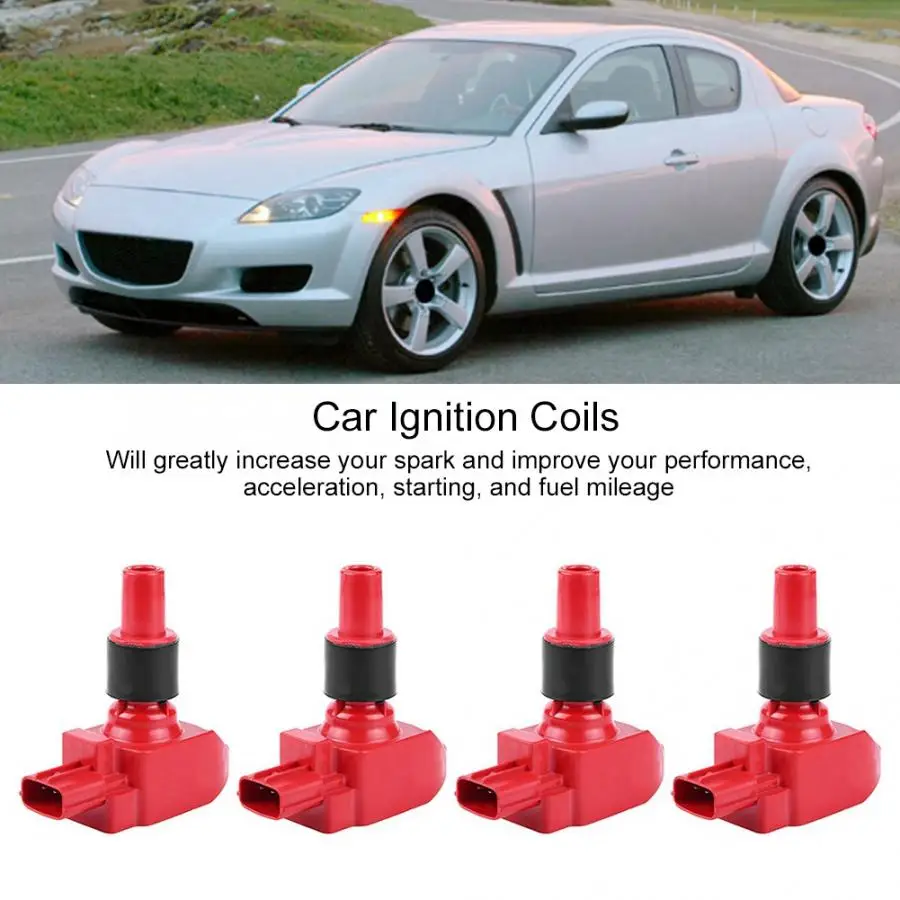 4 шт. катушки автоматического зажигания подходит для Mazda RX-8 2004-2011 UF501 N3H118100