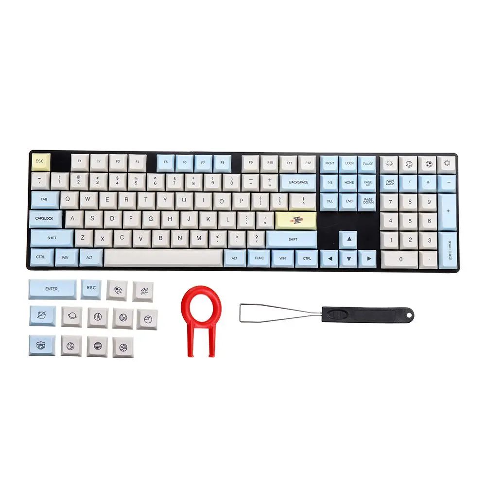 121 Keys Mechanical Keyboard Keycap Moon Landing Mars PBT Keycaps Keyboard Accessories NEWMice