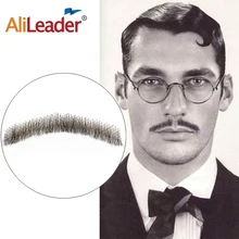 Alieader кружевная борода для мужчин ручной работы настоящие волосы усы поддельные бороды для нежных мужчин невидимые поддельные бороды