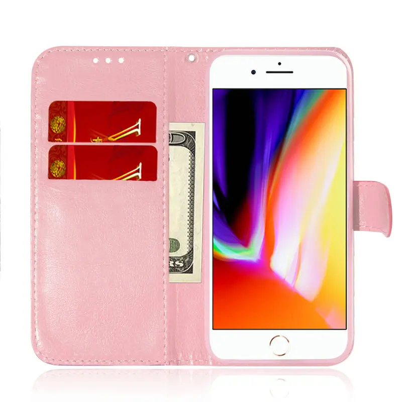 Шикарный шикарный Милый рисунок Флип Etui для iPhone 8 7 6 6s Plus чехол, роскошный Футляр Блеск чехол для iPhone 5 5S SE iPhone8 Coque