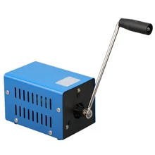 Wysoka ładowarka sieciowa awaryjna korba ręczna Dynamotor przenośna ładowarka USB korba ręczna Generator na zewnątrz Camping tanie tanio Blue Metal NONE CN (pochodzenie)