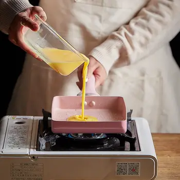 

Frying Pan Japanese Style Yuzi Cooking Pot Egg Roll Thick Egg Burning Pot Breakfast Non-stick Pot Maifan Stone Square Pan Mini