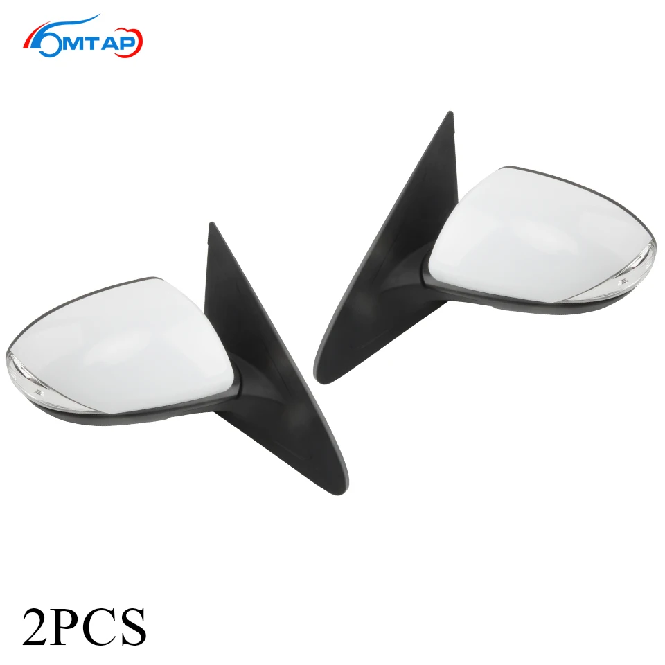 

MTAP 2PCS Outer Door Rearview Mirror Assy For Mazda 3 BL 2008 2009 2010 2011 2012 2013 2014 7-PINS With LED Electric Folding
