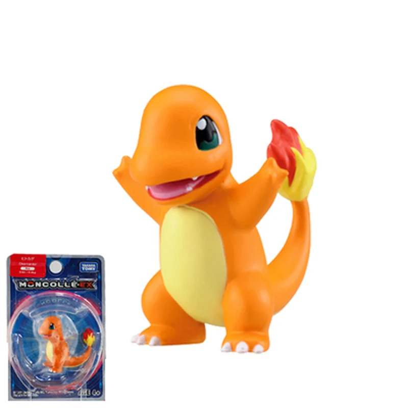 Takara Tomy подлинный Покемон чармандер белка Mimikyu Raichu Mudkip Oshawott Пикачу snorlax 4 см коллекция игрушка фигурка подарки - Цвет: 25 charmander