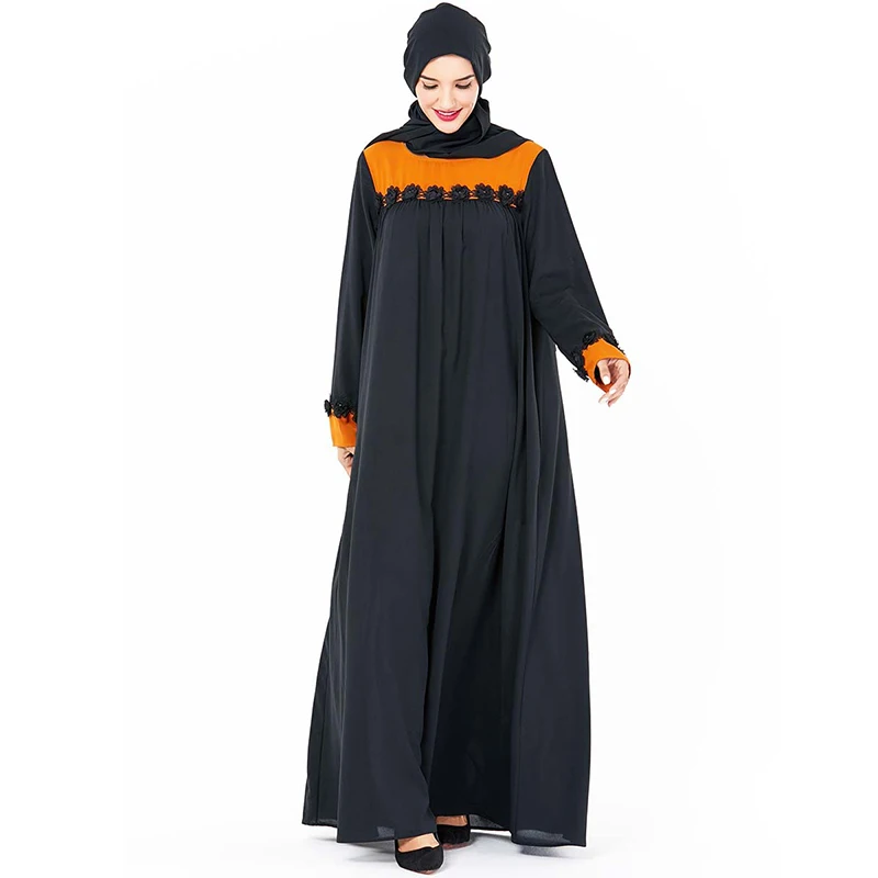 Плюс Размеры абайя, кафтан Дубайский хиджаб мусульманское платье исламское Костюмы Абая для женщин турецкие Платья Восточный халат из марокена халат Turque