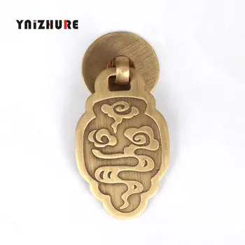 

4PCS Chinese Antique Copper Drawer Cabinet Door Handle Retro Cabinet Knobs And Pulls