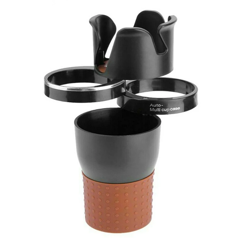 Multifunctional Drink Cup Bottle Holder Cup Position Expander Adapter 360 Rotating Multi Bottle Drnk Coffee Holder Phone Storage