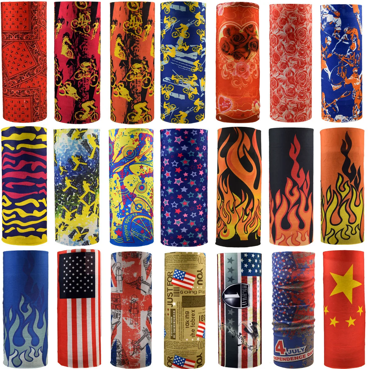 Headband tube men women windproof outdoor cycling mask elastic seamless scarves head face neck sunshade collar