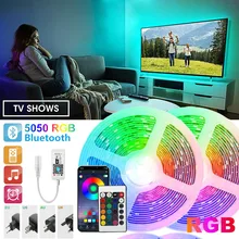 

LED Strip Light WIFI Bluetooth RGB 5050 Strip Tape with 24keys Control TV BackLight Lamp Neon Light for Room Party Ambient Light