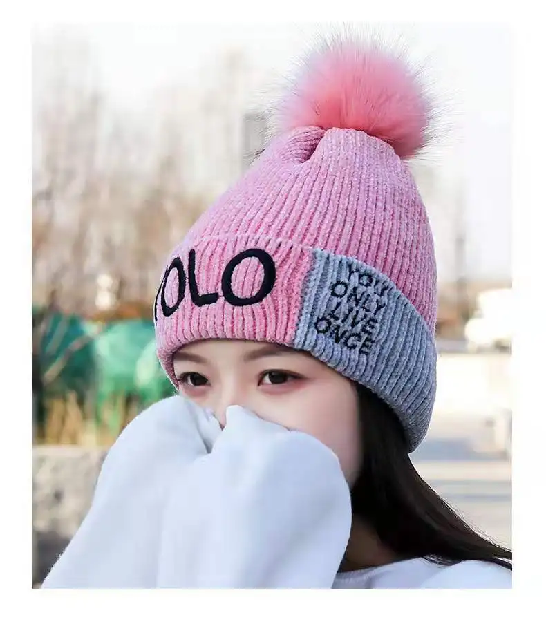 womens pink beanie hat