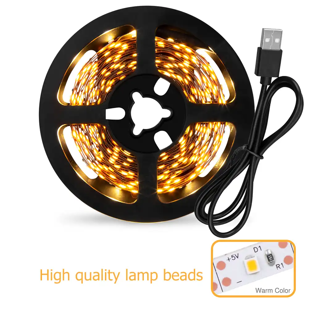 柔軟なusb Ledストリップライトテープランプ背景照明画面5v電球デスクトップテレビの装飾カフェレストラン寝室 Led ストリップ Aliexpress