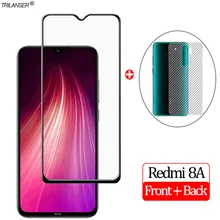 2-in-1 Front+ Back Glass Redmi-8-A Tempered Glass Screen Protector Xiaomi Redmi 8A Screen Protector Full Cover redmi 8 a Film