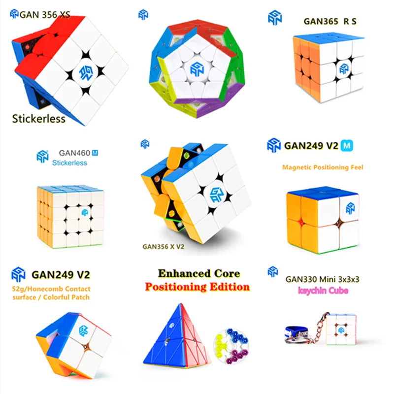 Магнитный куб-пирамида GAN 356 XS 2x2 3x3 4x4 Megaminx брелок gan356 460M 249 356X игра для взрослых