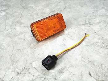 

10X 24v Amber Led side marker lights with car Connector Plug cable sockets for Scania 6 series heavy duty truck