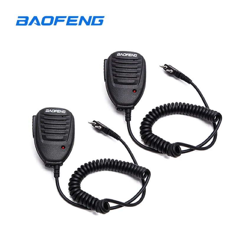 Baofeng Динамик микрофон PTT для Портативный двухстороннее радио иди и болтай Walkie Talkie “иди и UV-5R UV-5RE UV-5RA плюс UV-6R