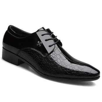 

Brock leather shoes men's new business formal dress plus size men's luxury men shoes men dress shoes leather zapatos de hombre