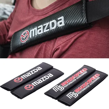 

2Pcs Car Safety Belt Cover Seat Belt Pad for Mazda RX8 RX7 MX3 MX5 CX7 CX5 CX9 Atenza Axela Speed6 Shoulder Pad Auto Accessories