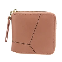 Square Small Women Wallet Pu Leather Female Purse 2024 Brand Designer Lady Wallet Short Girl Purse Zipper Card Holders 1