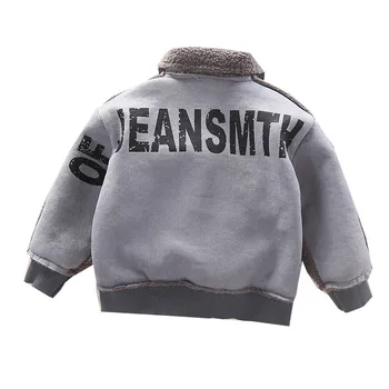 

Toddler boy clothing casual children's jacket baby children's jacket 2020 autumn and winter children's fur coat fur one boy and