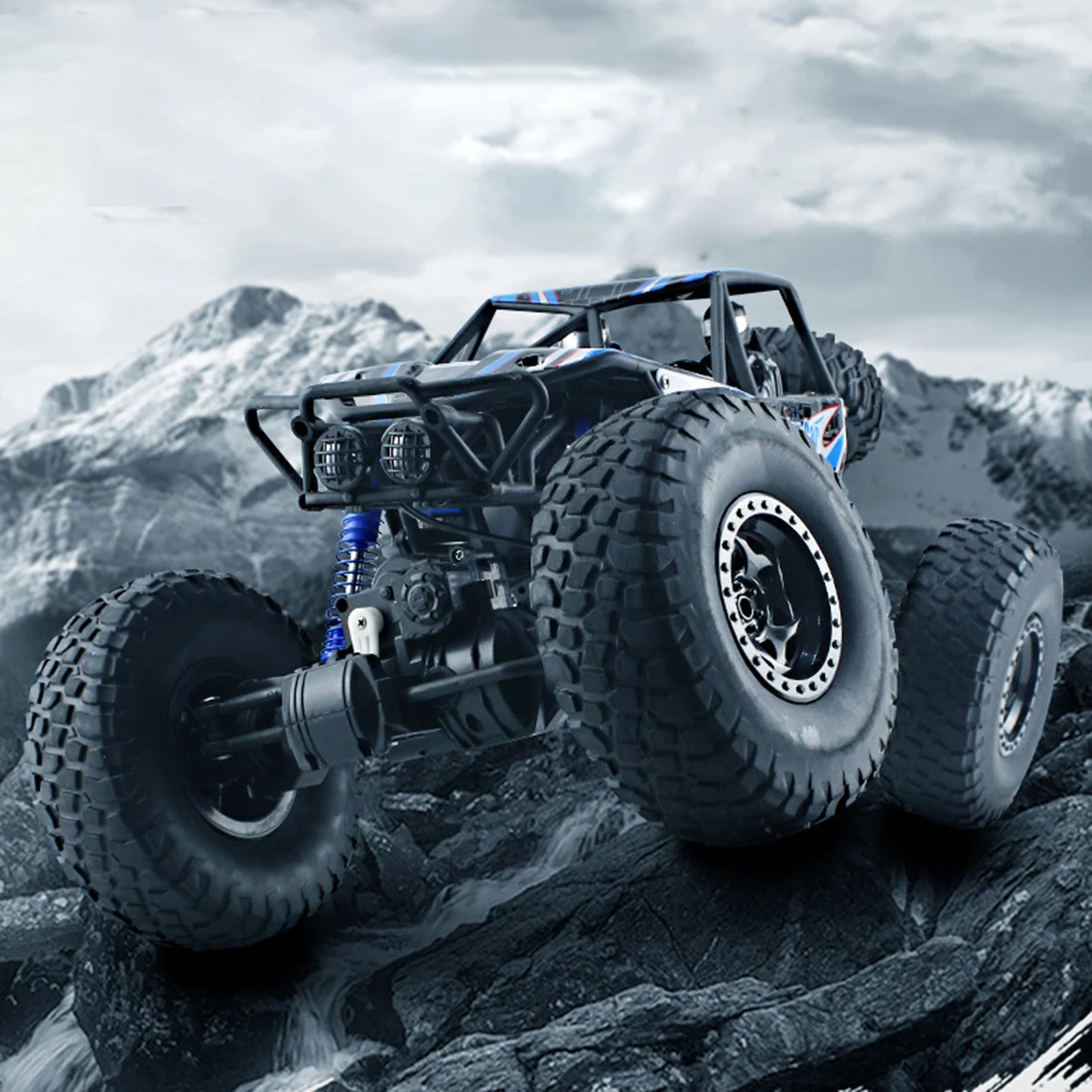 48 см 1:10 4WD 2,4G RC Monster Truck высокоскоростной гоночный автомобиль внедорожник-оранжевый