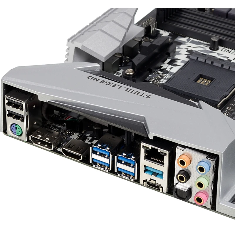 Материнская плата Asrock B450M STEEL LEGEND Soc-AM4 AMD B450 4xDDR4 mATX AC`97 8ch(7.1) GbLAN RAID+H