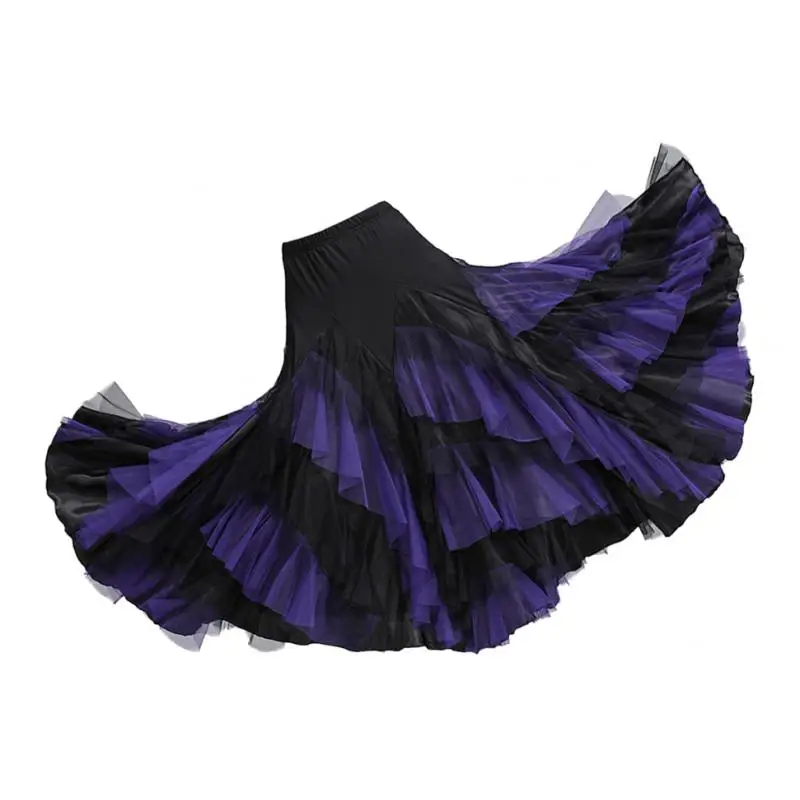 Flamenco Skirt Ballroom Waltz Dance Clothes Modern Costumes For Women