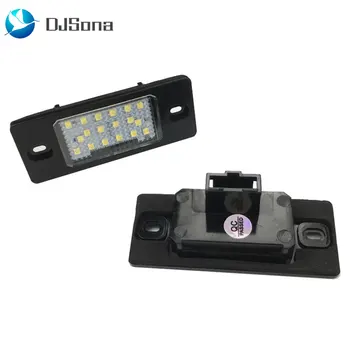 

2Pcs LED License Plate Lights Accessories For Porsche Cayenne Golf Tiguan Touareg Passat Toyota Ford Benz Audi BMW Car-Styling