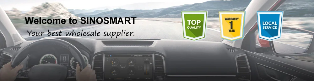 Excellent Sinosmart Android 8.1 2Din IPS/QLED 2.5D screen car gps radio navigation player for Volkswagen Santana 2012-2017 0